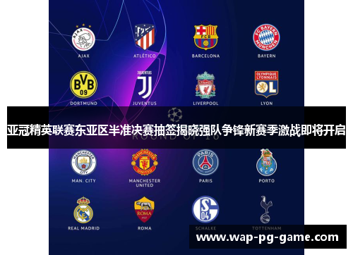 亚冠精英联赛东亚区半准决赛抽签揭晓强队争锋新赛季激战即将开启